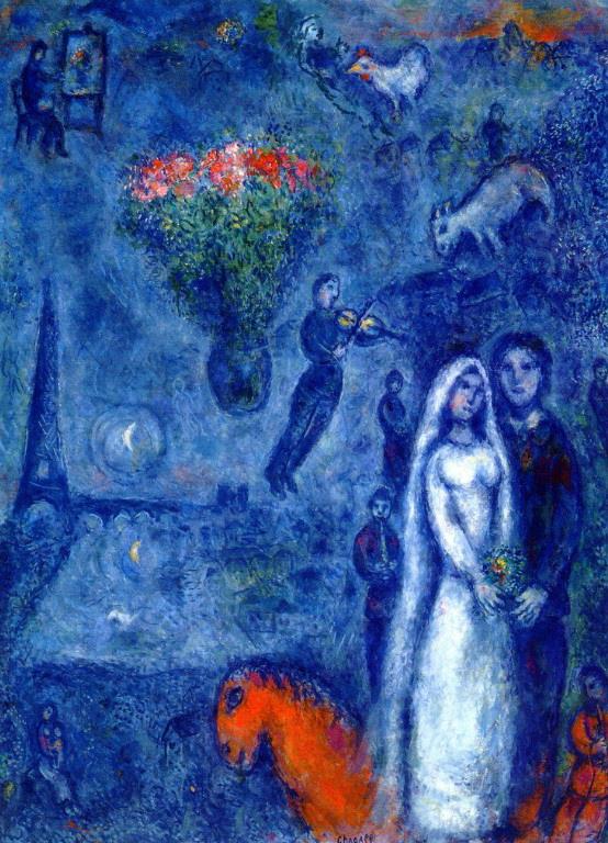 Künstler und Zeitgenosse seiner Braut Marc Chagall Ölgemälde